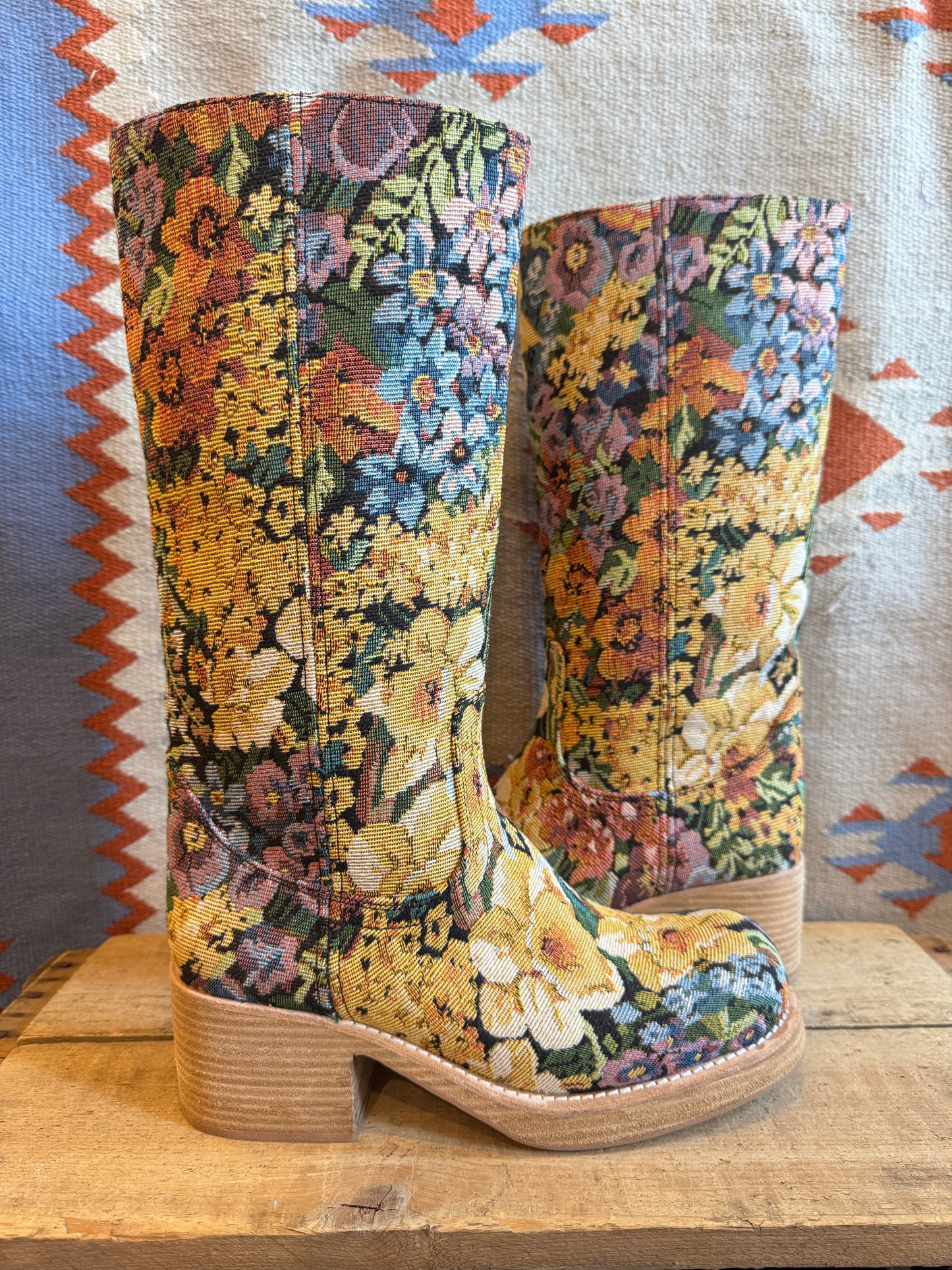 Jeffrey Campbell Pull On Tapestry Boot