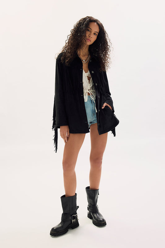 We The Free Fringe Black Jacket