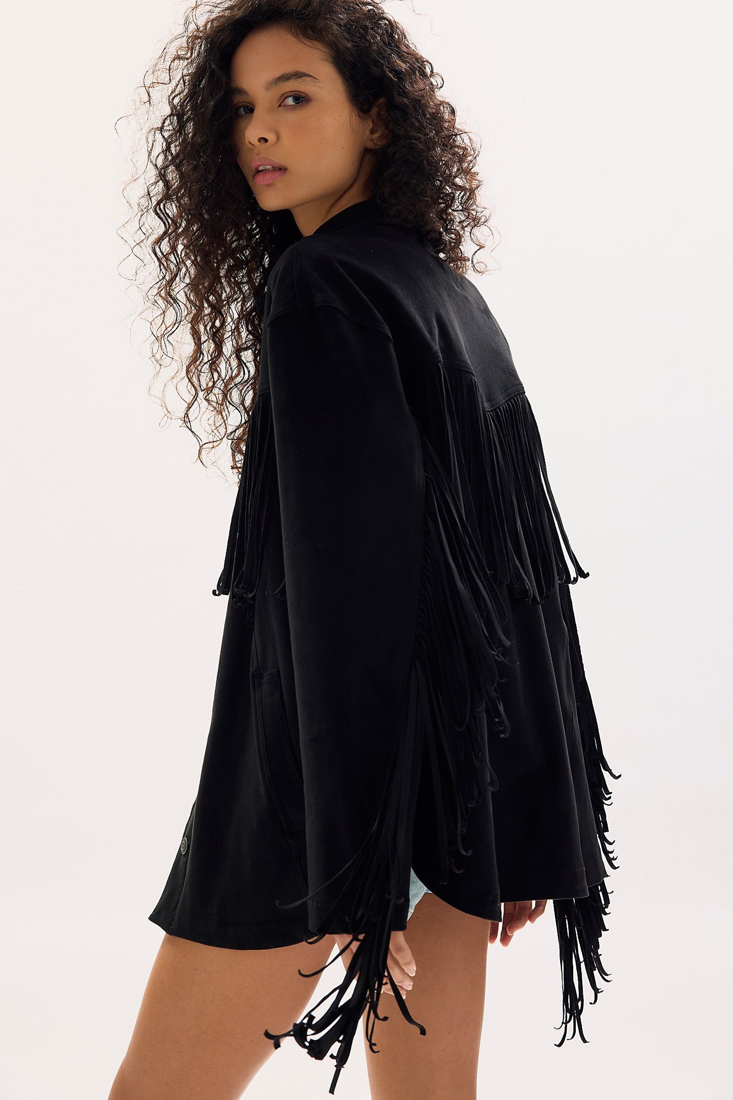 We The Free Fringe Black Jacket