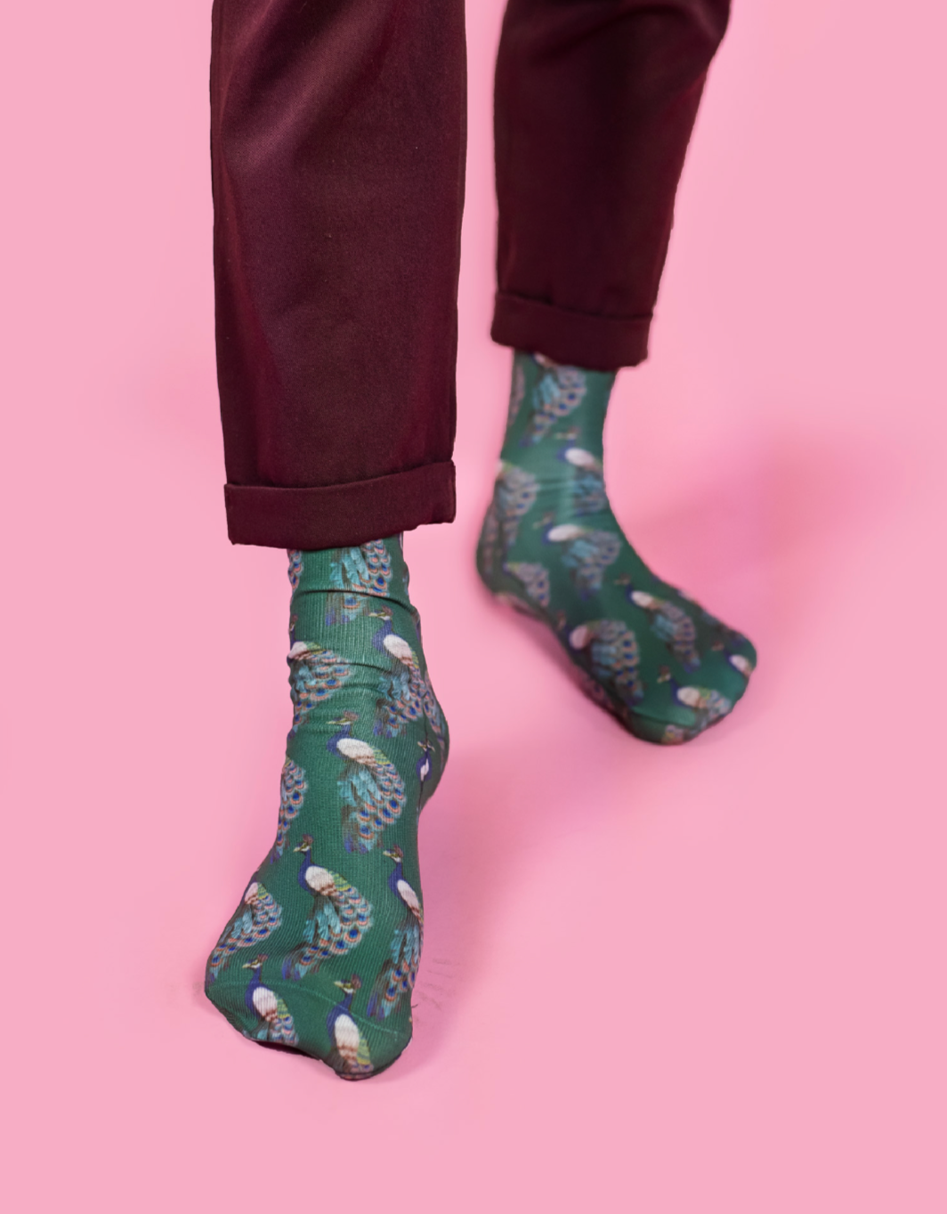 Sweet Paripe Socks - Peacocks