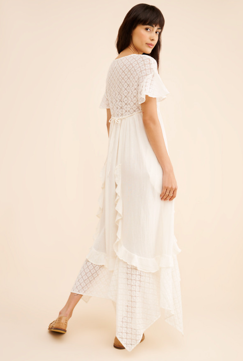 Free People Bring the Romance Midi Dress - Size Medium