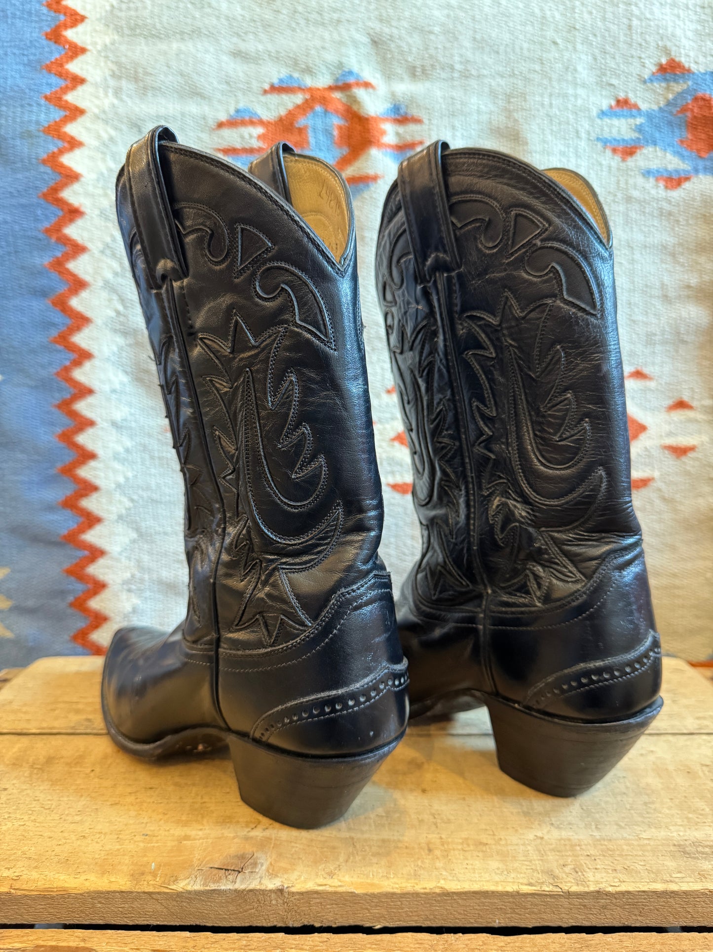Justin Black Cowboy Boots