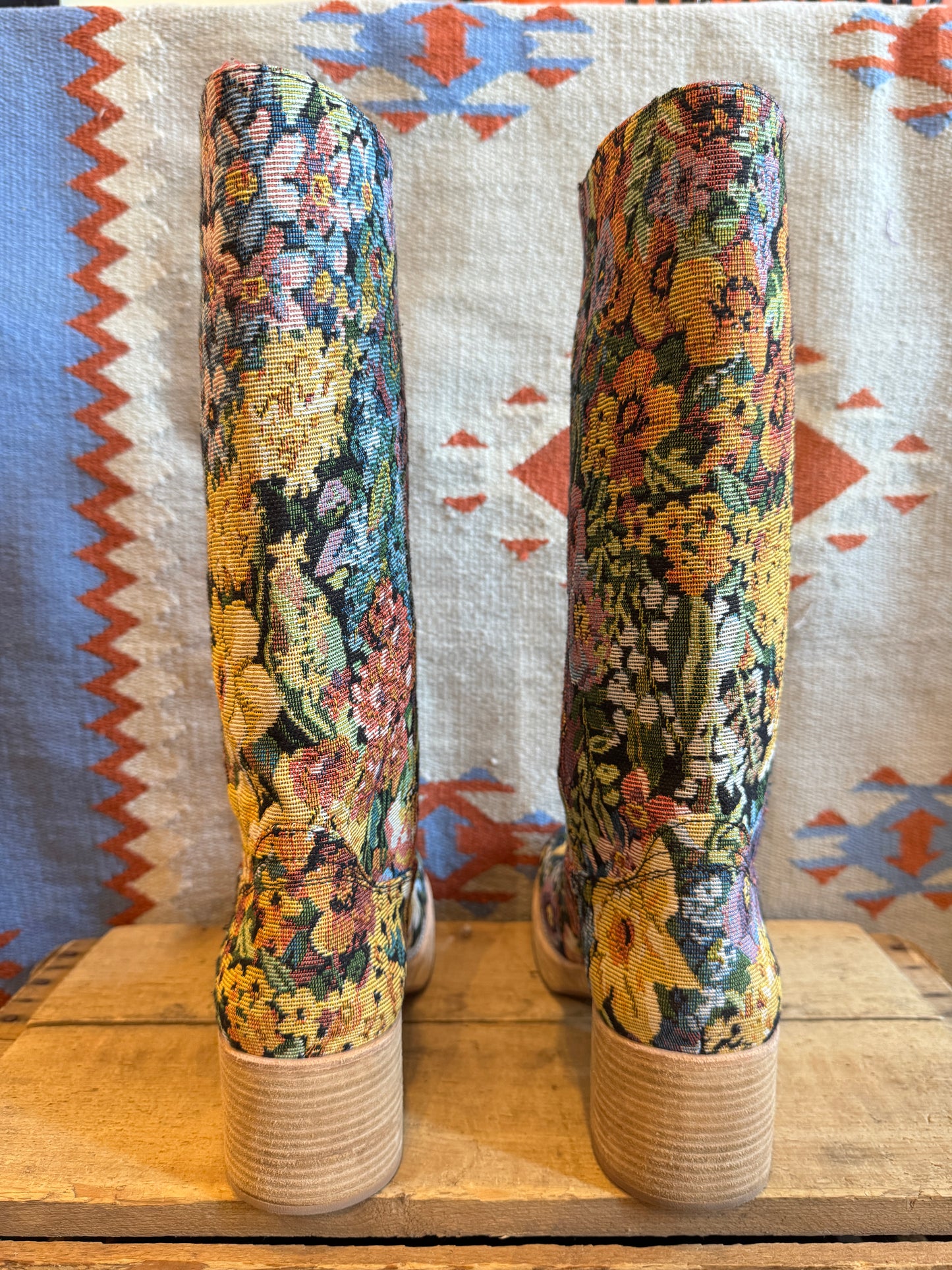 Jeffrey Campbell Pull On Tapestry Boot