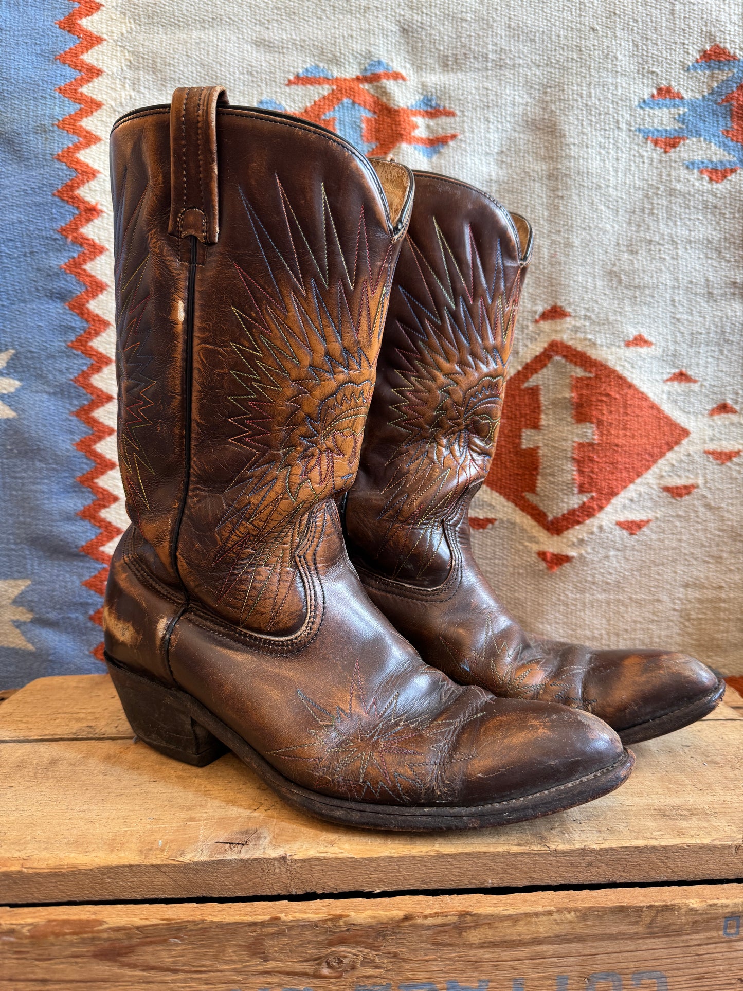 Colourful Embroidered Boot