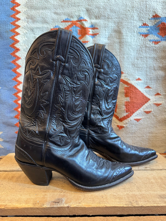 Justin Black Cowboy Boots