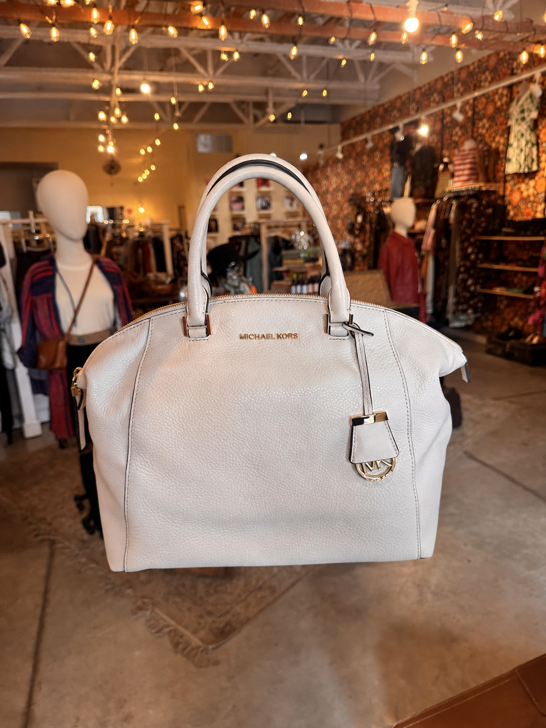 Michael Kors Pebbled Riley Satchel Bag