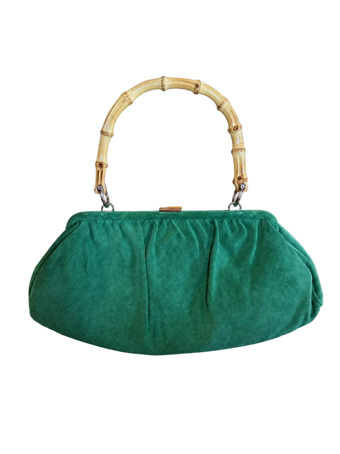 Banana Republic Kelly Green Suede Purse