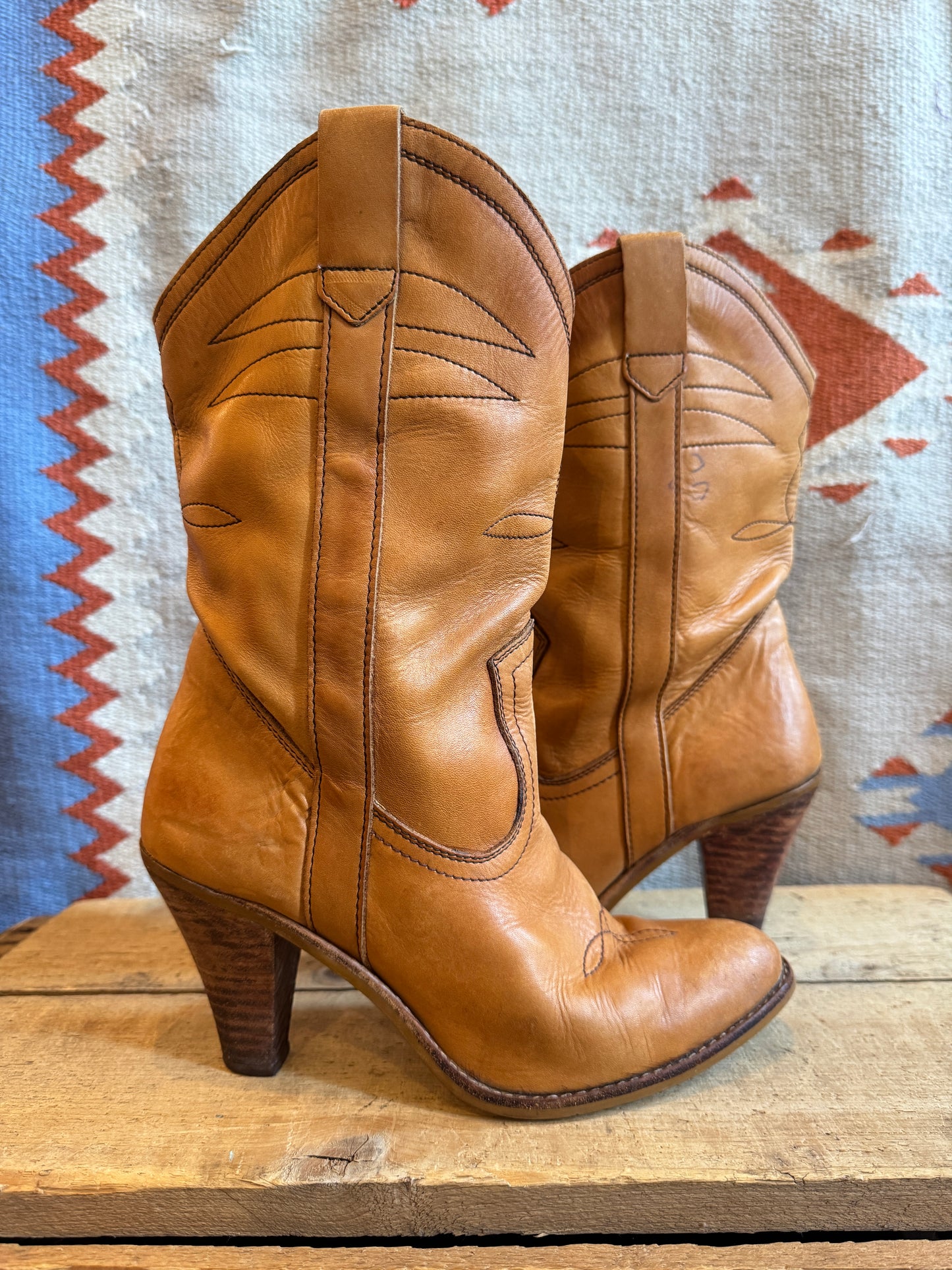 Heeled Brown Cowgirl Boot