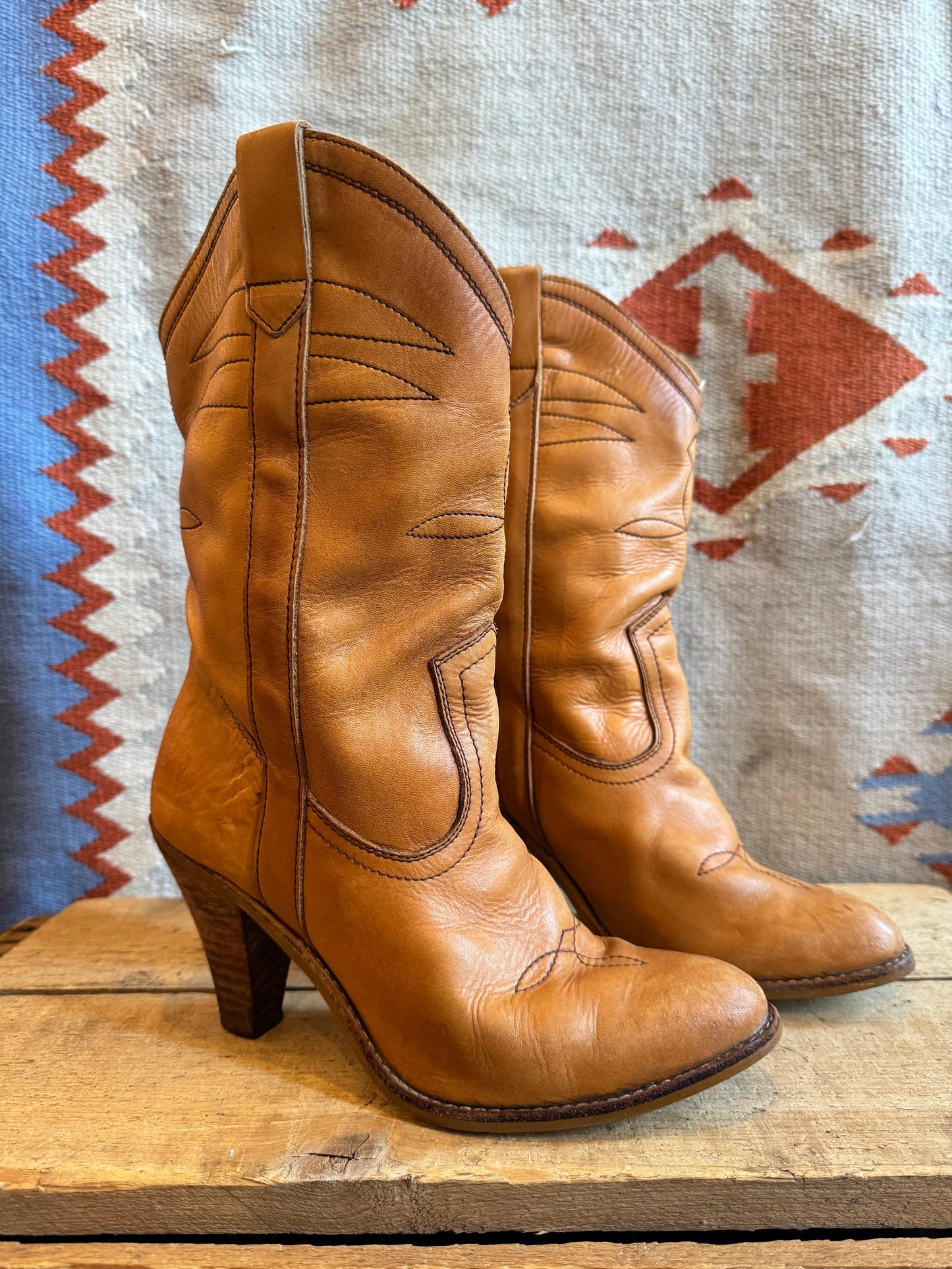 Heeled Brown Cowgirl Boot