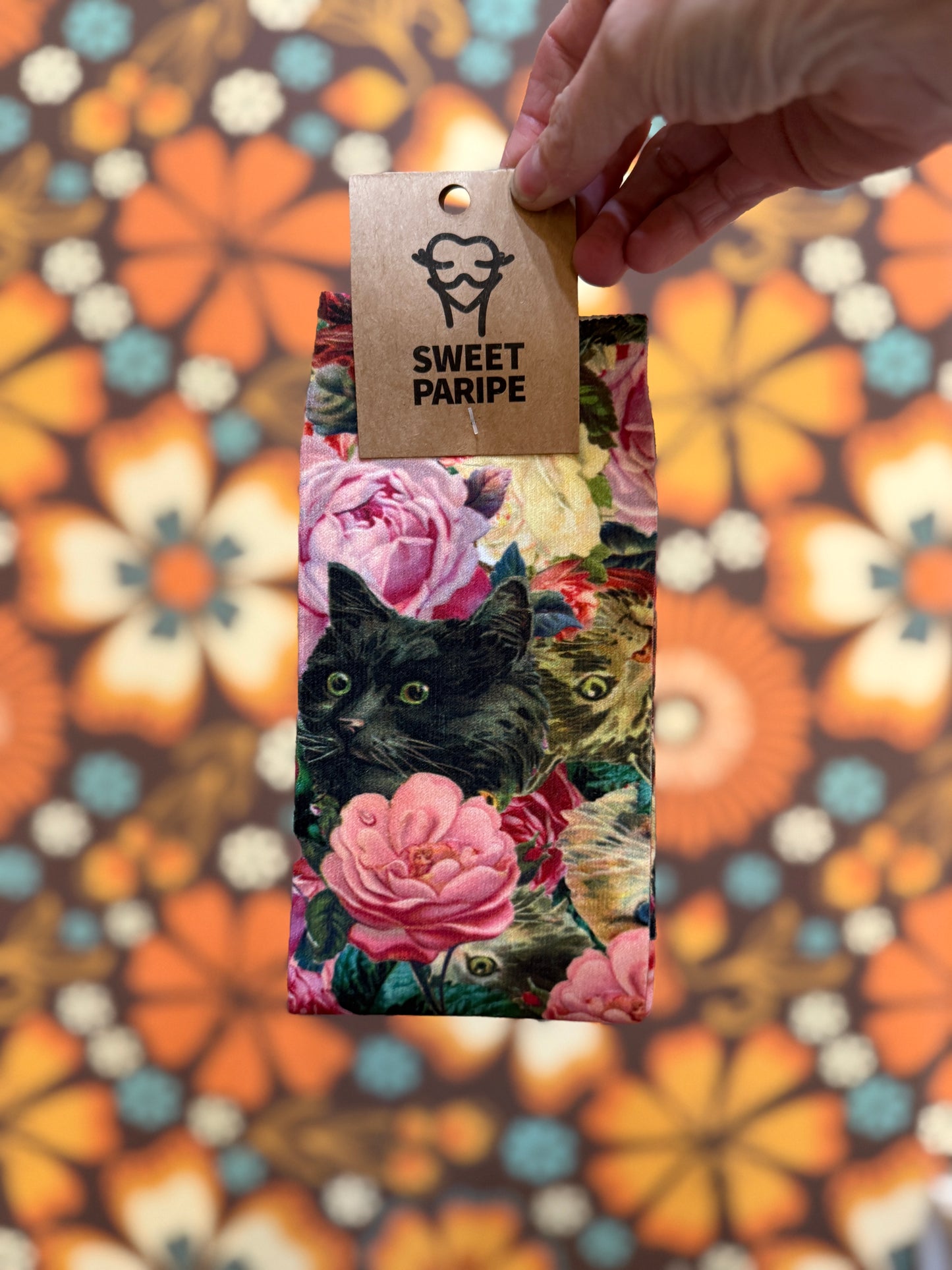 Sweet Paripe Socks - Cats & Florals