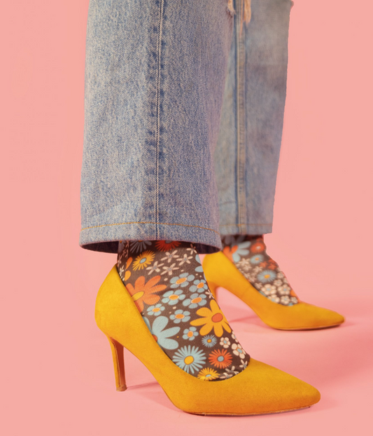 Sweet Paripe Socks - Retro Floral