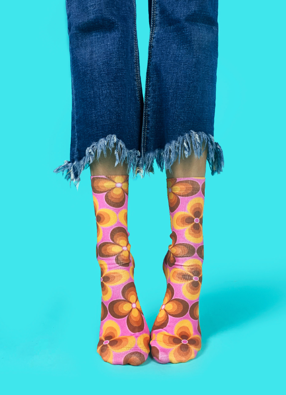 Sweet Paripe Socks -Retro Pink