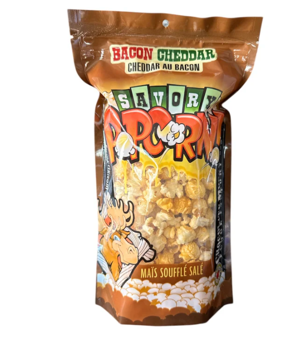 Chocolate Moose Factory Popcorn - Bacon Cheddar