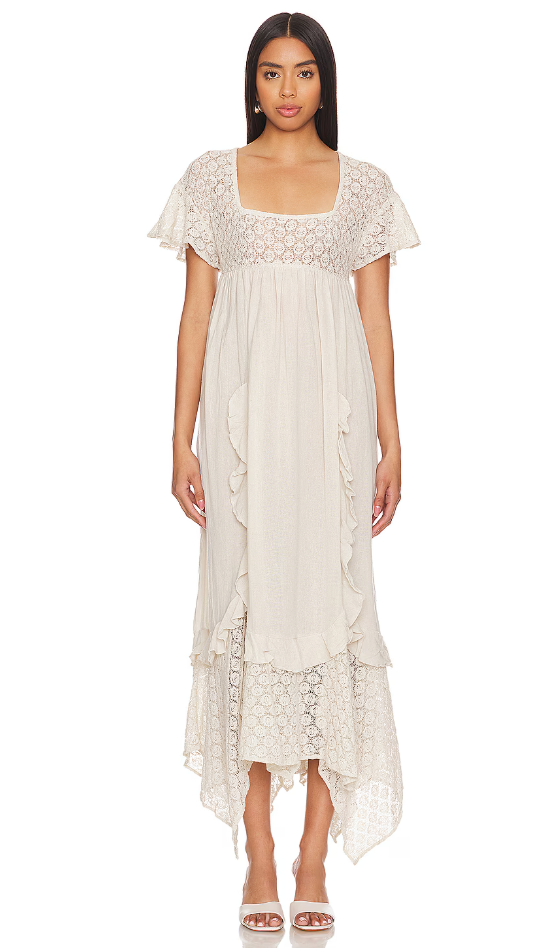 Free People Bring the Romance Midi Dress - Size Medium