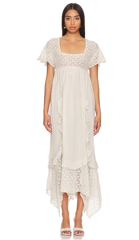 Free People Bring the Romance Midi Dress - Size Medium