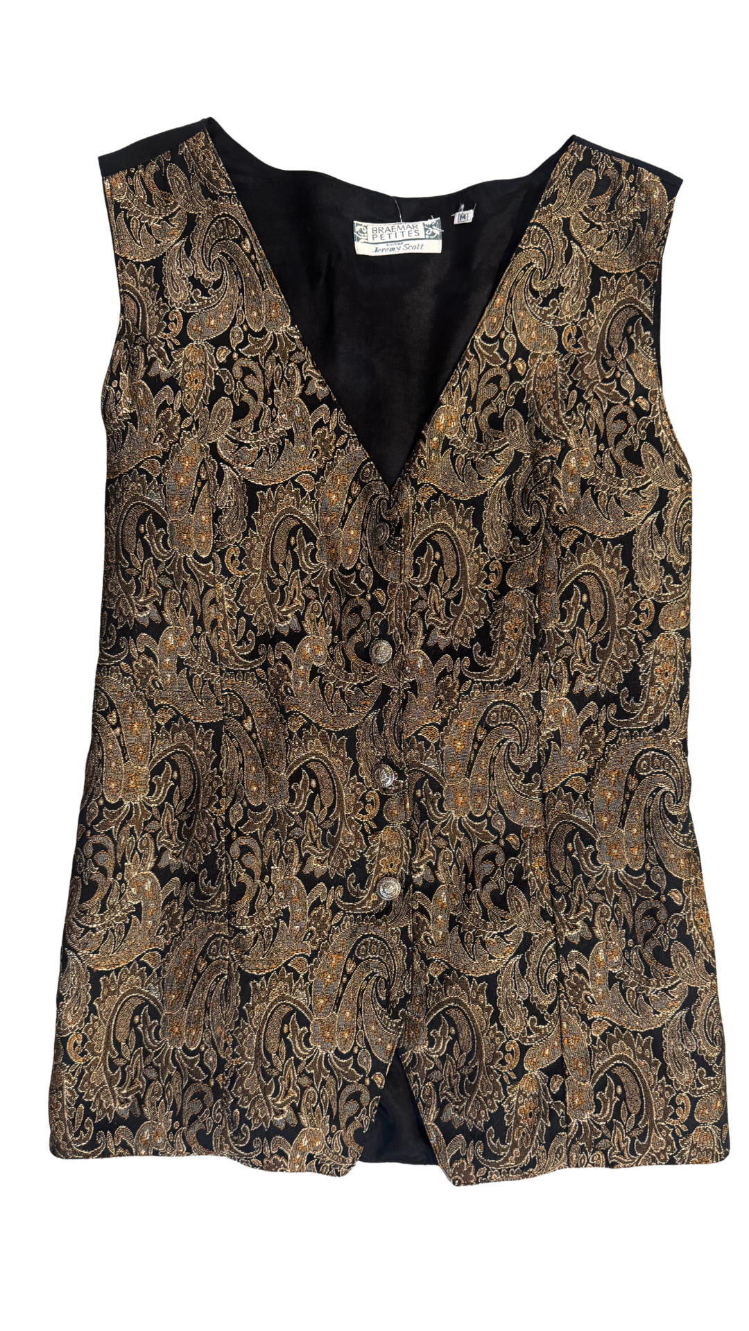 Paisley Suit Vest - Size M