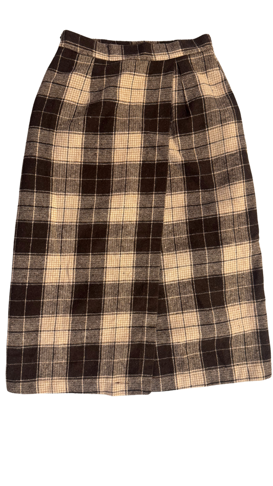 Menlo Plaid Skirt - Size M