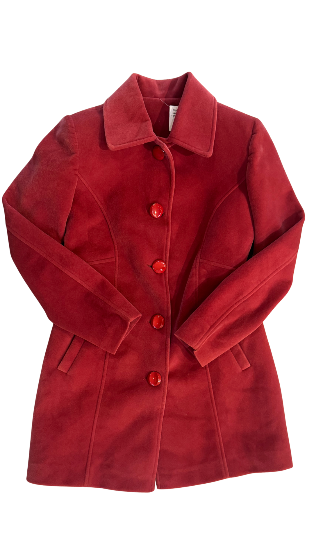 Pink Velvet Coat - Size S