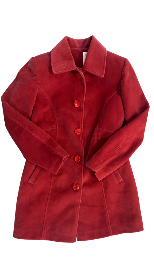 Pink Velvet Coat - Size S