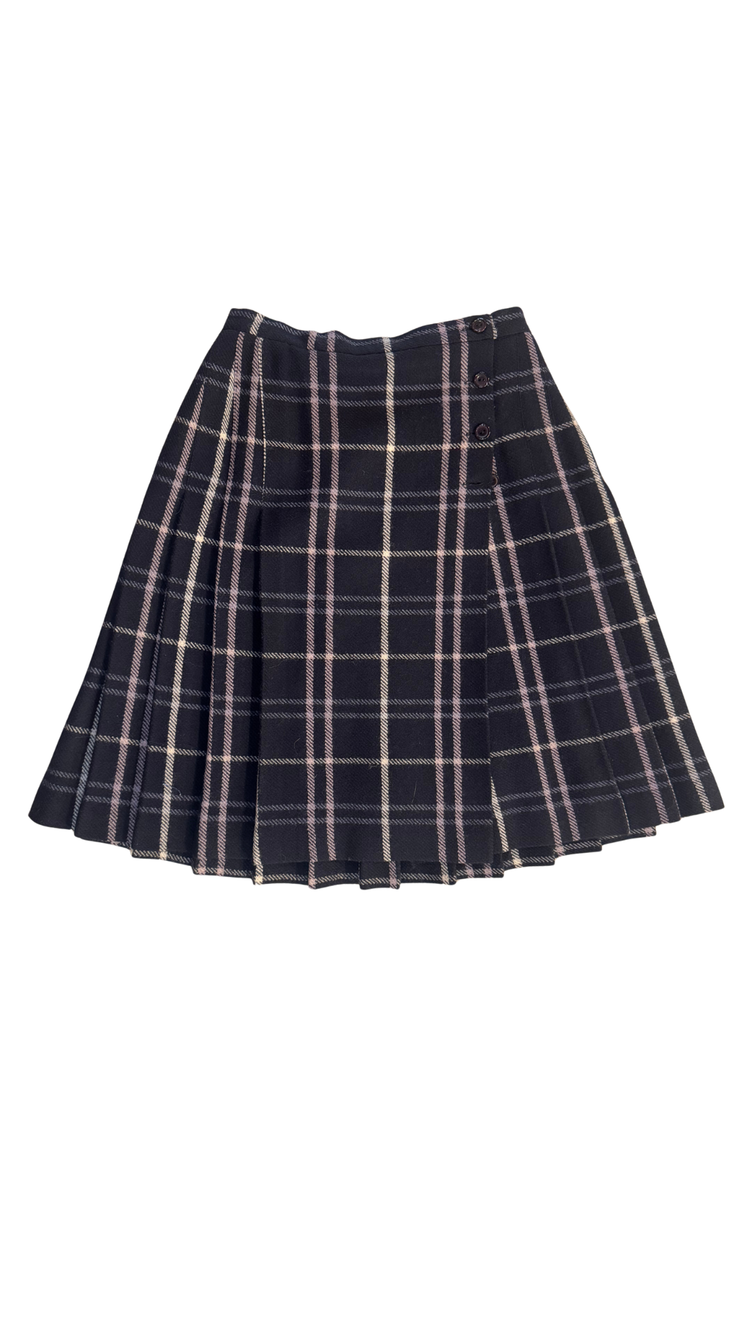Jones New York Pleated Plaid Skirt - Size 4