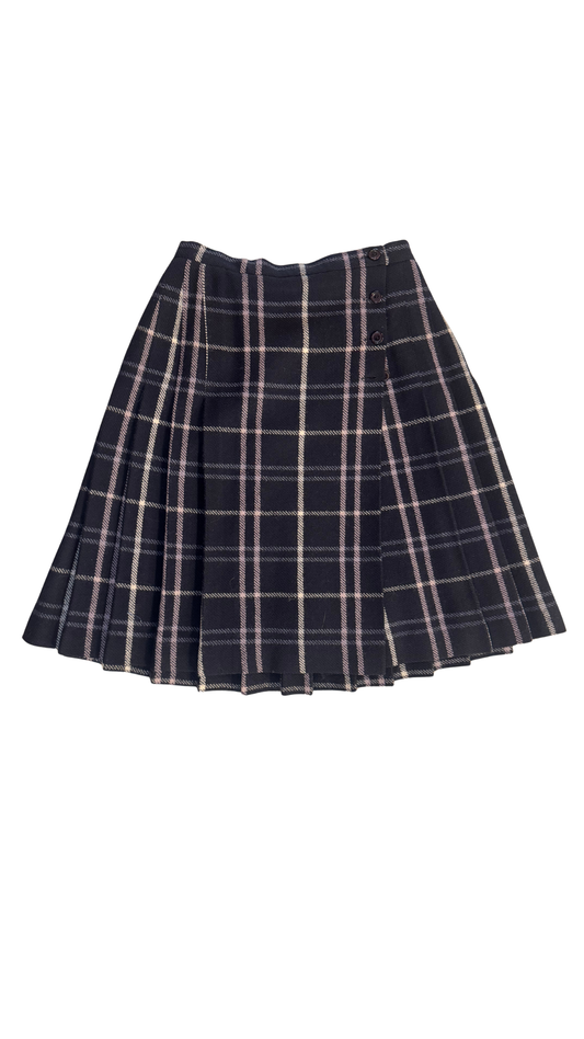 Jones New York Pleated Plaid Skirt - Size 4