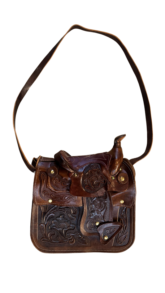 Leather Saddle Purse